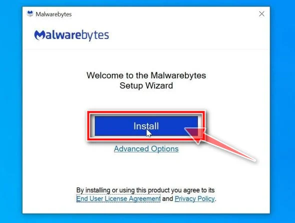 Install Malwarebytes Free Step 2
