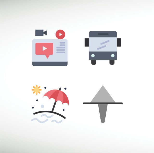 4-creative-icons-modern-signs-and-symbols-of-video-umbrella-thumbnail