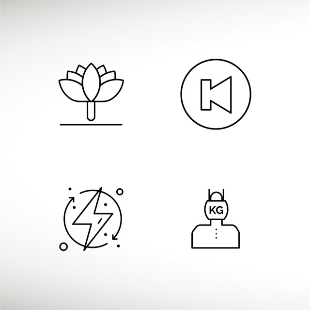 4-universal-filledline-flat-colors-set-for-web-and-mobile-thumbnail