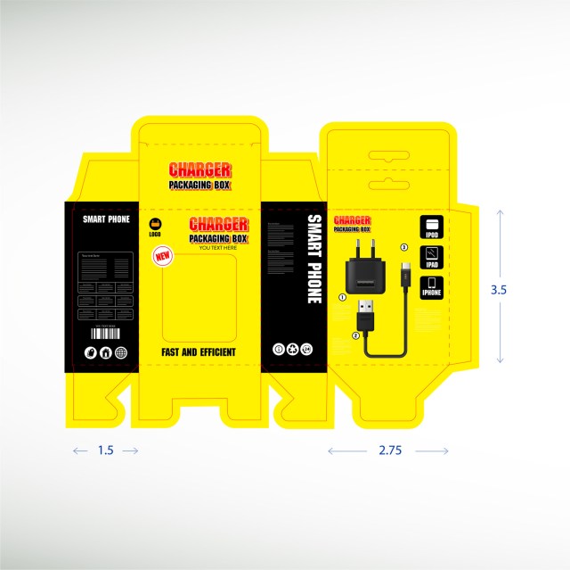 Paper-Mobile-Charger-Packaging-Yellow-Box-thumbnail