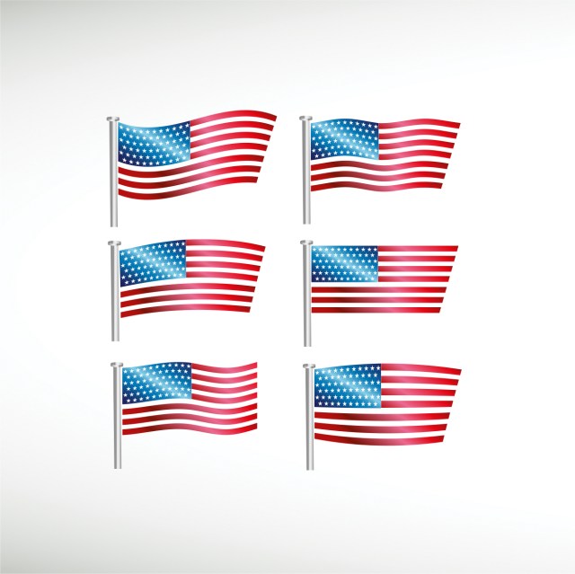 great-pack-six-realistic-american-flags-thumbnail