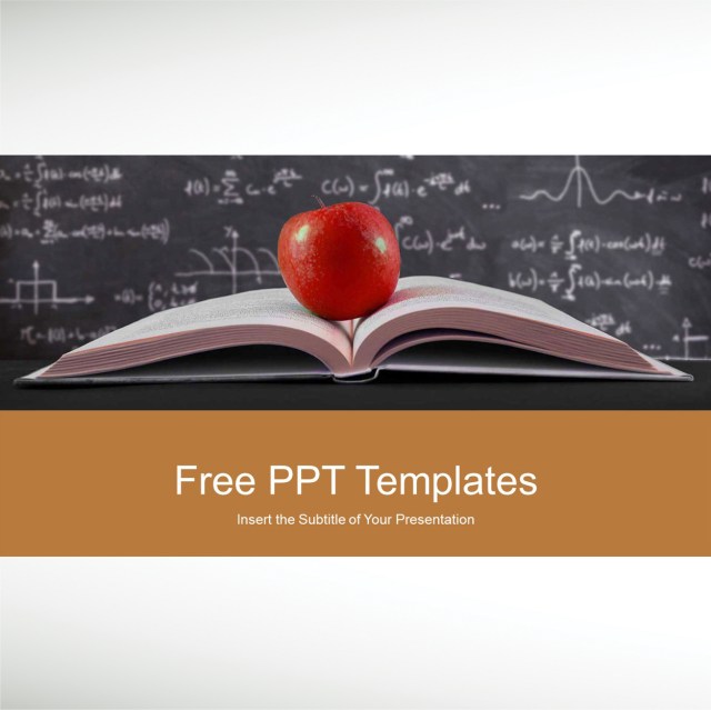red-apple-placed-books-powerpoint-templates-thumbnail4