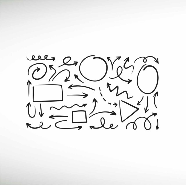 set-of-hand-drawn-arrows-doodle-design-thumbnail